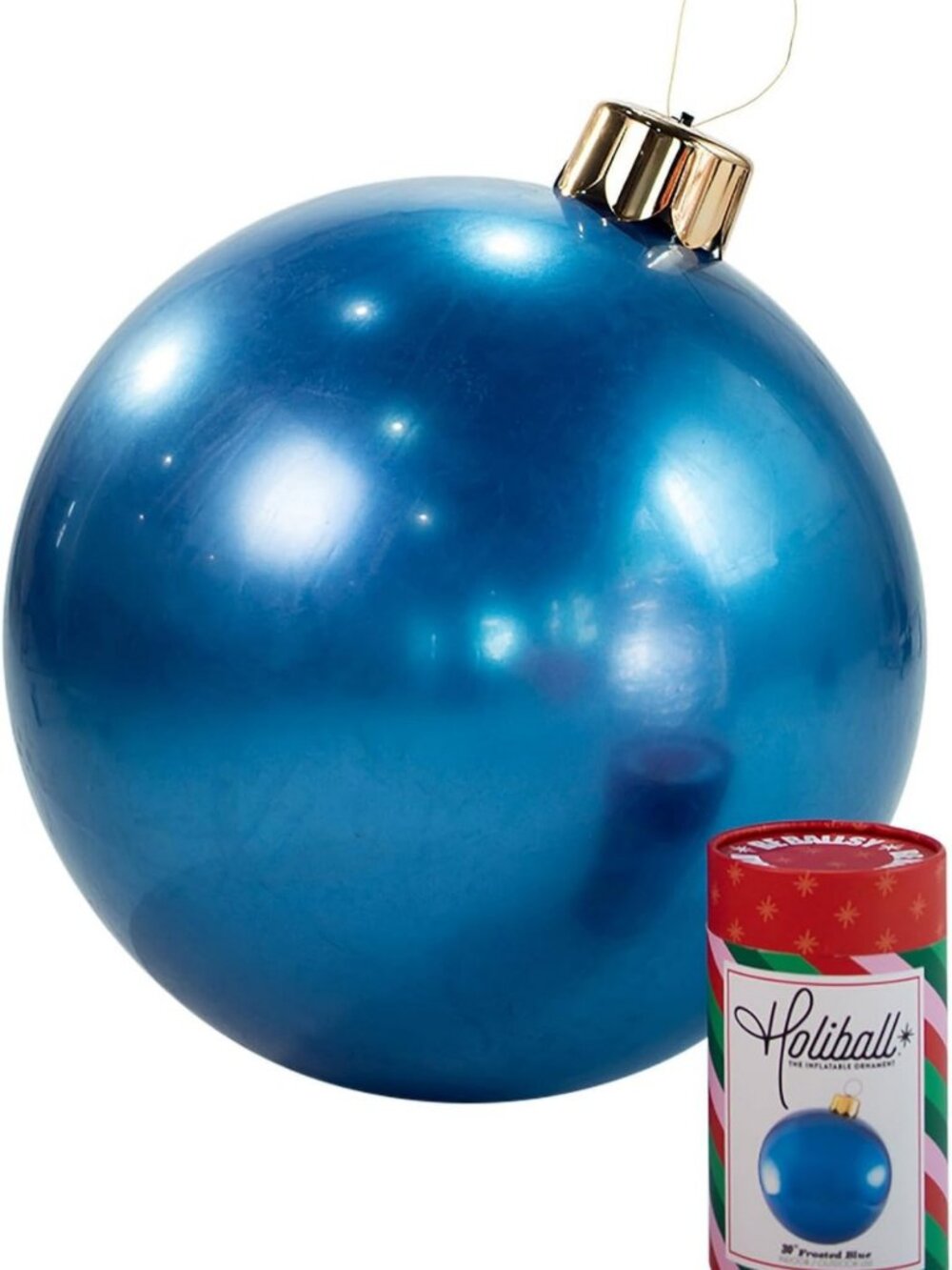 30" Inflatable Holiday Ornament - Reusable Indoor/Outdoor Decor for Parties